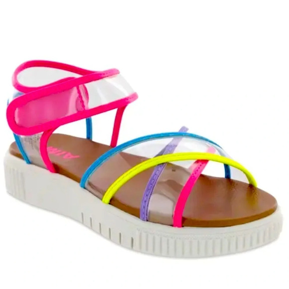 Mia Elis Clear Strap Sandals Multicolor​​ - Picture 1 of 7